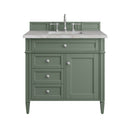 James Martin Brittany 36" Single Bathroom Vanity, Smokey Celadon