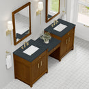James Martin Bellshire 84" Double Bathroom Vanity, Honey Oak