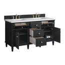 James Martin Lorelai 60" Double Bathroom Vanity, Black Onyx