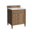 James Martin Brittany 30" Single Bathroom Vanity, Pecan