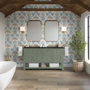 James Martin Breckenridge 60" Double Bathroom Vanity, Smokey Celadon