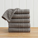 100% Cotton Checkered Jacquard Bath Towel Set - Giuliana Collection by Great Bay Home