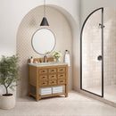 James Martin Malibu 36" Single Bathroom Vanity, Amber Birch