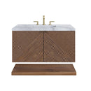 James Martin Marcello 36" Floating Single Bathroom Vanity, Chestnut