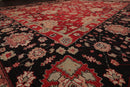 7'10" x 10' Hand Knotted Reversible Heriz Wool Area Rug Red