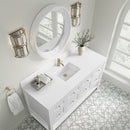 James Martin Breckenridge 60" Single Bathroom Vanity, Bright White