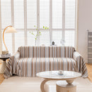 Modern Minimalist Sofa Throw Cover Cotton Knit Throws for Couch Scratch Proof Couch Cover