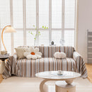 Modern Minimalist Sofa Throw Cover Cotton Knit Throws for Couch Scratch Proof Couch Cover