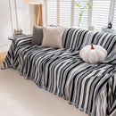 Modern Minimalist Sofa Throw Cover Cotton Knit Throws for Couch Scratch Proof Couch Cover