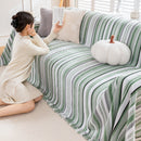 Modern Minimalist Sofa Throw Cover Cotton Knit Throws for Couch Scratch Proof Couch Cover