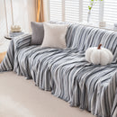 Modern Minimalist Sofa Throw Cover Cotton Knit Throws for Couch Scratch Proof Couch Cover