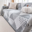 Chenille Geometric Patterned Sofa Throw, Couch Covers for Sectionals for Pets, Throw Cover for Couch