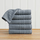 100% Cotton Checkered Jacquard Bath Towel Set - Giuliana Collection by Great Bay Home