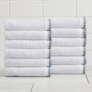 Cotton Border-Stitched 6-Piece Towel Set - Valery Collection by Great Bay Home