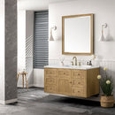 James Martin Laurent 48" Dual Mount Single Bathroom Vanity, Light Natural Oak