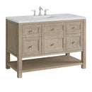 James Martin Breckenridge 48" Single Bathroom Vanity, Whitewashed Oak