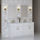 James Martin Bellshire 72" Double Bathroom Vanity, Bright White