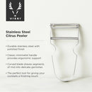 Professional Stainless Steel Citrus Peeler by Viski