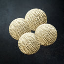 Hammered Brass Coasters Set of 4