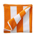 Cotton Velour Cabana Stripe Beach Towel - Novia Collection by Great Bay Home