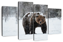 Winter Grizzly Bear Wall Art