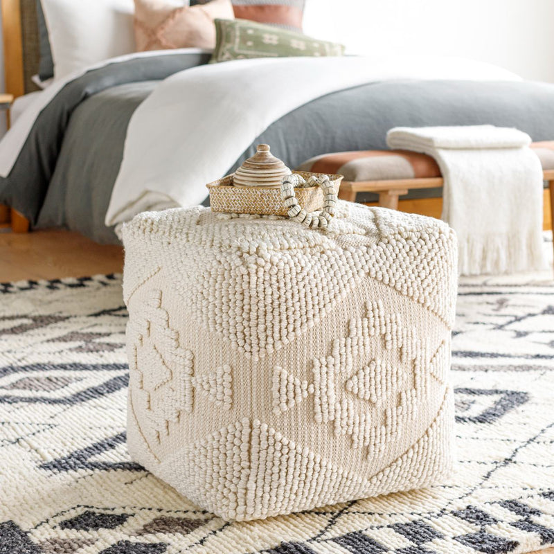 Munchendorf Beige Pouf