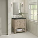 James Martin Breckenridge 30" Single Bathroom Vanity, Whitewashed Oak