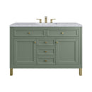 James Martin Chicago 48" Single Bathroom Vanity, Smokey Celadon