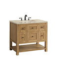 James Martin Breckenridge 36" Single Bathroom Vanity, Light Natural Oak