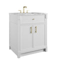 James Martin Bellshire 30" Single Bathroom Vanity, Bright White