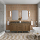 James Martin Brittany 72" Double Bathroom Vanity, Saddle Brown