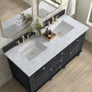 James Martin Lorelai 60" Double Bathroom Vanity, Black Onyx