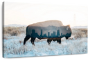 Bison And Skyline Wall Art
