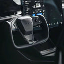 TESERY Touch Horn Yoke Plaid Steering Wheel Replacement for Tesla Model S / X 2021-2023
