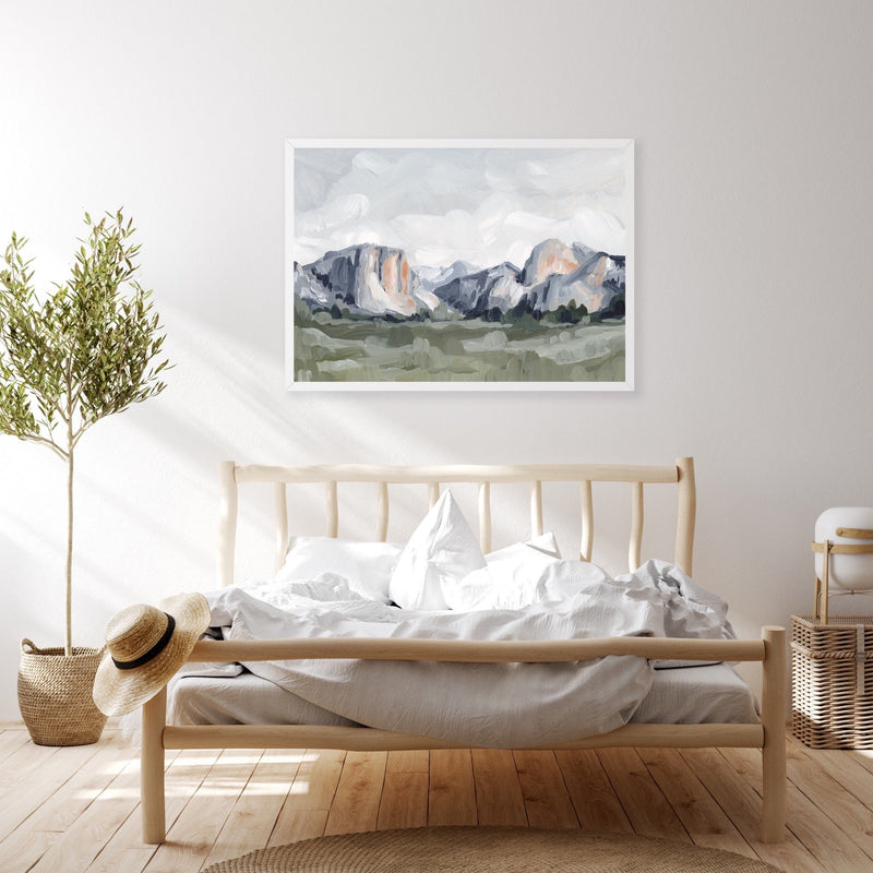 "Yosemite in Blue" Art Print