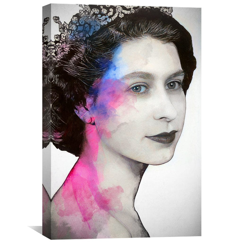 Young Queen Elizabeth II Canvas