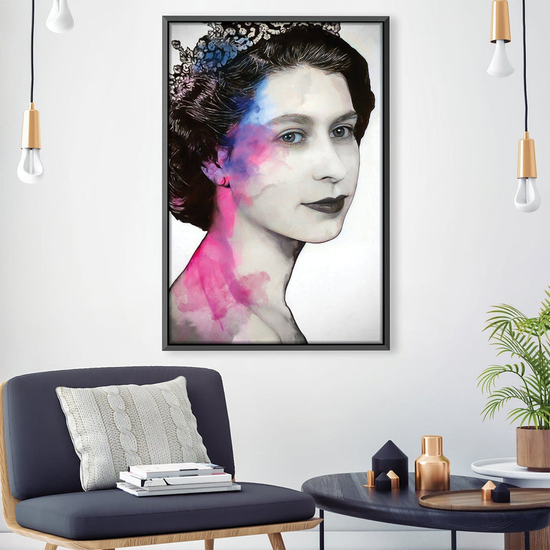 Young Queen Elizabeth II Canvas