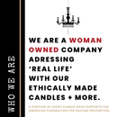 Malicious Women Co. Crystal Witch 9 oz Soy Candle | Crystal Aromatherapy Candle 40+ Hr Clean Burn Gift Home by Malicious Women Co.