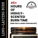 Garden Hoe 9oz Funny Candle Malicious Women Co by Malicious Women Co.