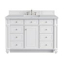 James Martin Bristol 48" Single Bathroom Vanity, Bright White