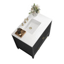 James Martin Myrrin 36" Single Bathroom Vanity, Carbon Oak