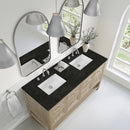 James Martin Breckenridge 60" Double Bathroom Vanity, Whitewashed Oak