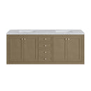 James Martin Chicago 72" Double Bathroom Vanity, Walnut Whisper