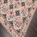 5'9" x 8'9" Hand Woven Traditional French Aubusson Needlepoint Area Rug Apricot