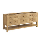 James Martin Breckenridge 72" Double Bathroom Vanity, Light Natural Oak