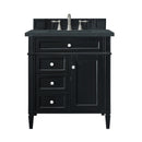 James Martin Brittany 30" Single Bathroom Vanity, Black Onyx