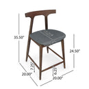 Mid-Century Modern Counter Chair Set