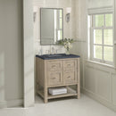 James Martin Breckenridge 30" Single Bathroom Vanity, Whitewashed Oak