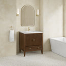 James Martin Myrrin 30" Single Bathroom Vanity, Mid-Century Walnut