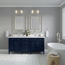 James Martin Brittany 72" Double Bathroom Vanity, Victory Blue